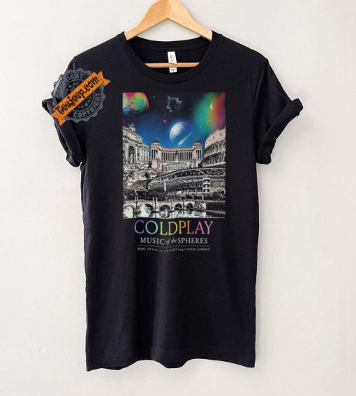 Coldplay Stadio Olimpico Rome Italy July 12 16 2024 Poster shirt