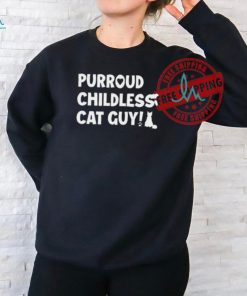 Cole & Marmalade Purroud Childless Cat Guy Shirt