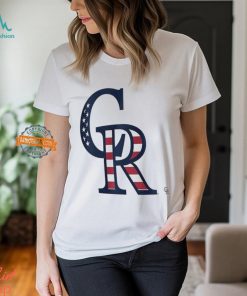 Colorado Rockies C R logo x Flag of the United States shirt