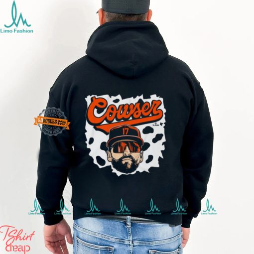 Colton Cowser Baltimore Orioles Cow Swag Head t shirt