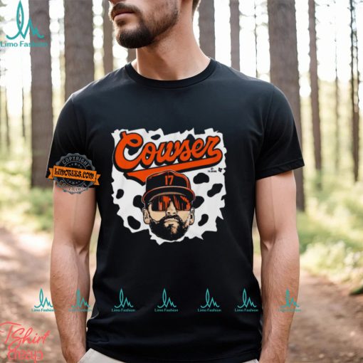 Colton Cowser Baltimore Orioles Cow Swag Head t shirt