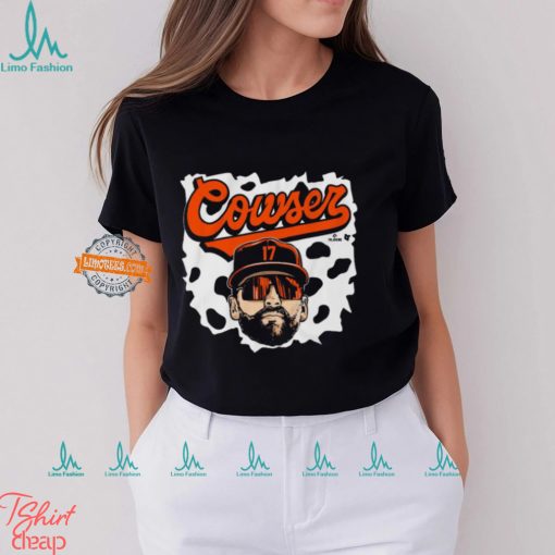 Colton Cowser Baltimore Orioles Cow Swag Head t shirt