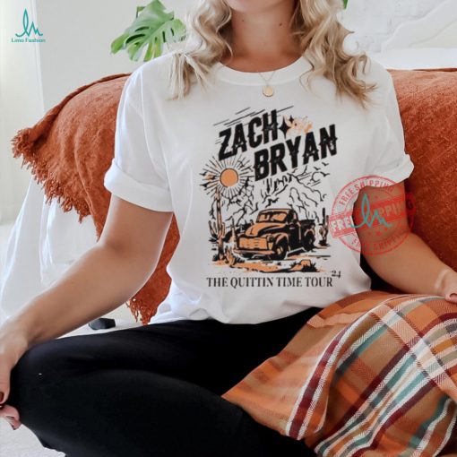 Comfort Colors® 2 Sides Zach Bryan The Quittin Time Tour 2024 T Shirt