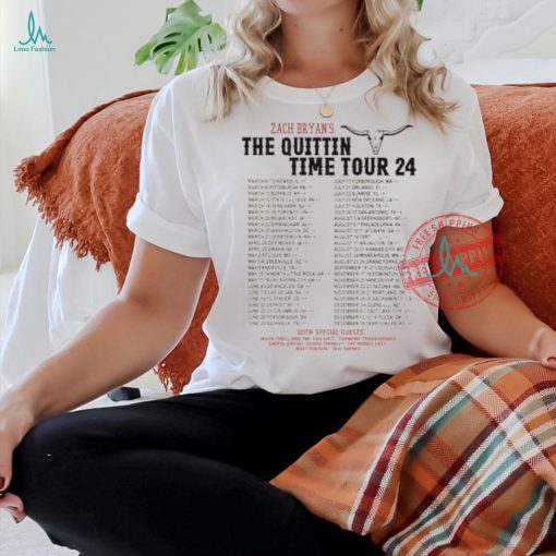 Comfort Colors® 2 Sides Zach Bryan The Quittin Time Tour 2024 T Shirts