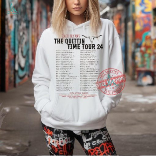 Comfort Colors® 2 Sides Zach Bryan The Quittin Time Tour 2024 T Shirts