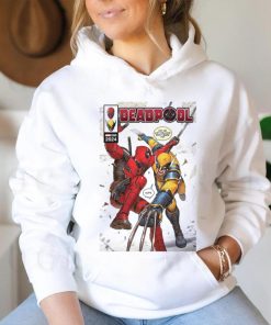 Comic Book Cover White Deadpool 3 Deadpool & Wolverine Tee shirt