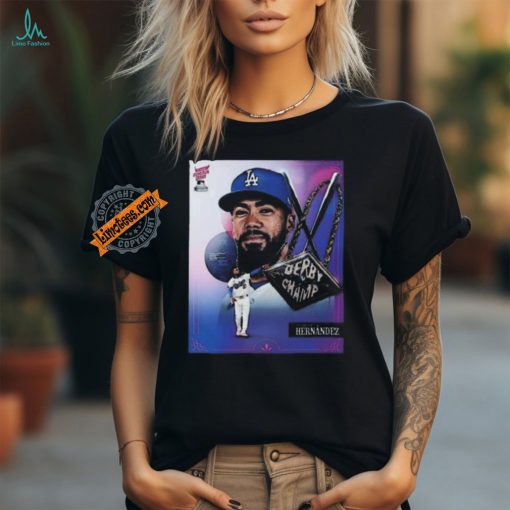 Congrats to los angeles dodgers teoscar hernández with 2024 home run derby champion shirt