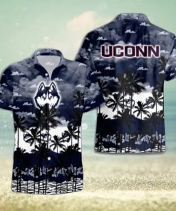 Connecticut Huskies Palms Tree Hawaiian Shirt