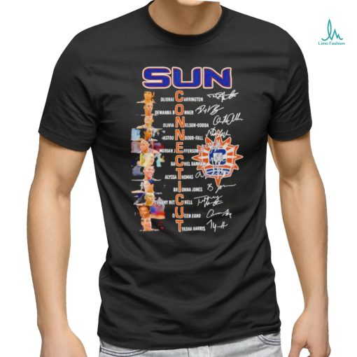 Connecticut Sun Women’s Basketball Greatest Players Signatures T Shirt