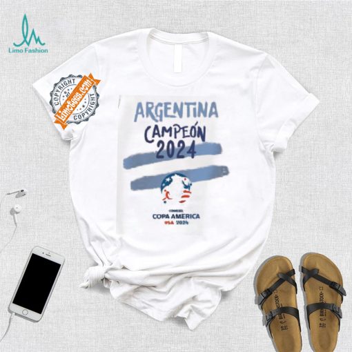 Copa America 2024 Argentina Campeon Shirt Copa America 2024 Argentina Champions Shirt Argentina Copa America 2024 Shirt