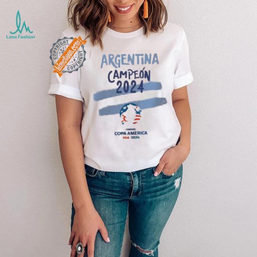 Copa America 2024 Argentina Campeon Shirt Copa America 2024 Argentina Champions Shirt Argentina Copa America 2024 Shirt