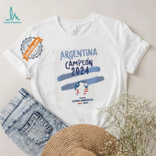 Copa America 2024 Argentina Campeon Shirt Copa America 2024 Argentina Champions Shirt Argentina Copa America 2024 Shirt