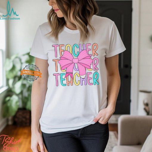 Coquette Teacher Back To School Shirt