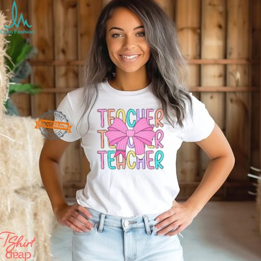 Coquette Teacher Back To School Shirt