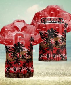 Cornell Big Red Palms Tree Hawaiian Shirt