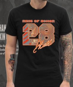 Correy Dillon 28 Cincinnati Bengals football ring of honor signature shirt