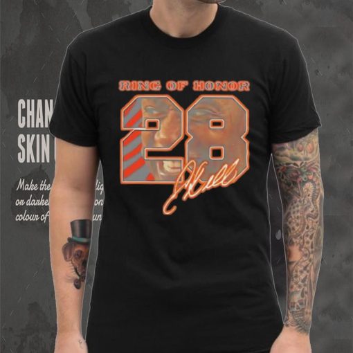 Correy Dillon 28 Cincinnati Bengals football ring of honor signature shirt