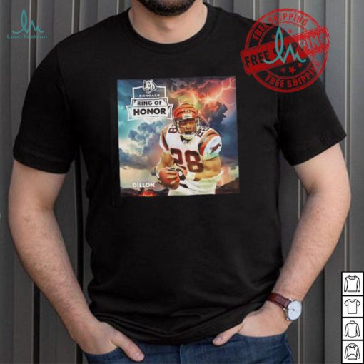 Correy Dillon Cincinnati Bengals football ring of honor shirt