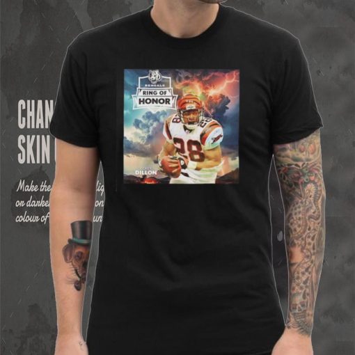 Correy Dillon Cincinnati Bengals football ring of honor shirt