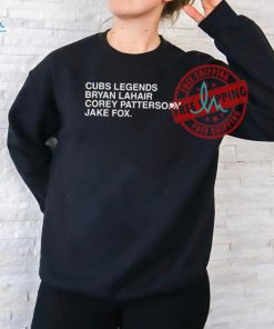 Cubs Legends Bryan Lahair Corey Patterson Jake Fox T Shirts