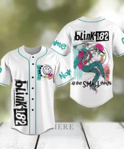 Custom Name And Number Blink 182 Baseball Jersey Shirt