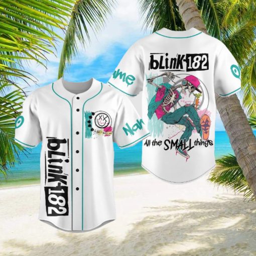 Custom Name And Number Blink 182 Baseball Jersey Shirt