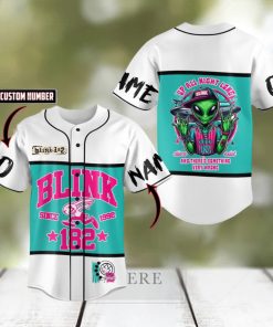 Custom Name And Number Blink 182 Baseball Jersey Shirts