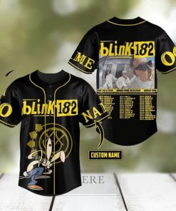 Custom Name And Number Blink 182 World Tour 2024 Baseball Jersey Shirt