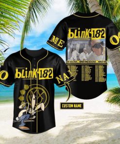 Custom Name And Number Blink 182 World Tour 2024 Baseball Jersey Shirt