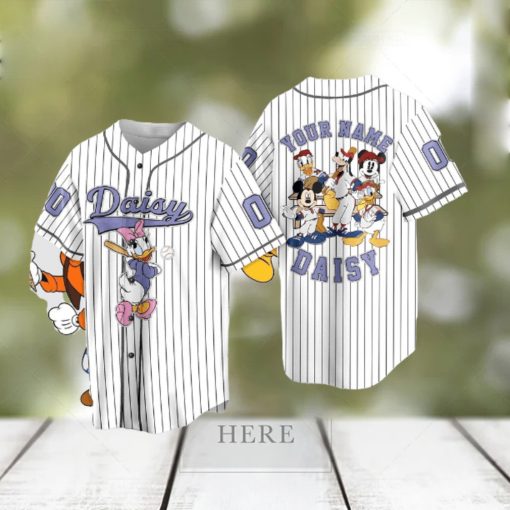 Custom Name And Number Disneyland Baseball Jersey Shirt