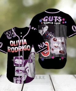 Custom Name And Number Olivia Rodrigo Guts World Tour Baseball Jersey Shirt