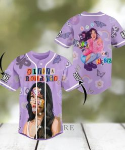 Custom Name And Number Olivia Rodrigo Sour It’s Brutal Out Here Baseball Jersey Shirt