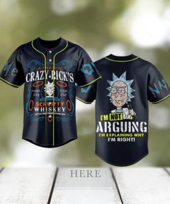 Custom Name And Number Rick And Morty Baseball Jersey Shirt