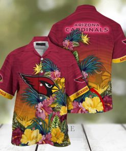 Customized NFL Arizona Cardinals Hawaii Shirt Tropical Flower Aloha Shirt