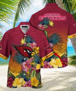 Customized NFL Arizona Cardinals Hawaii Shirt Tropical Flower Aloha Shirt