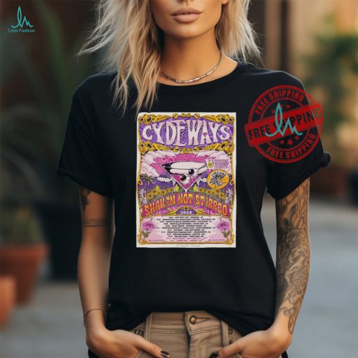 Cydeways Shaken Not Stirred Tour 2024 Poster Shirt
