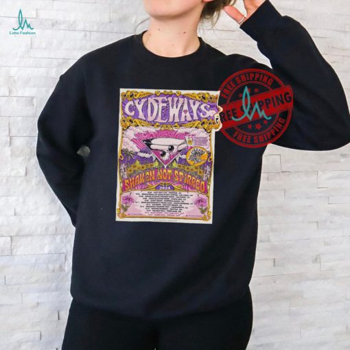 Cydeways Shaken Not Stirred Tour 2024 Poster Shirt
