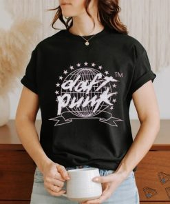 Daft Punk World Logo Boyfriend Fit Girls T Shirt, hoodie, sweater, long sleeve and tank top Daft Punk World Logo Boyfriend Fit Girls T Shirt