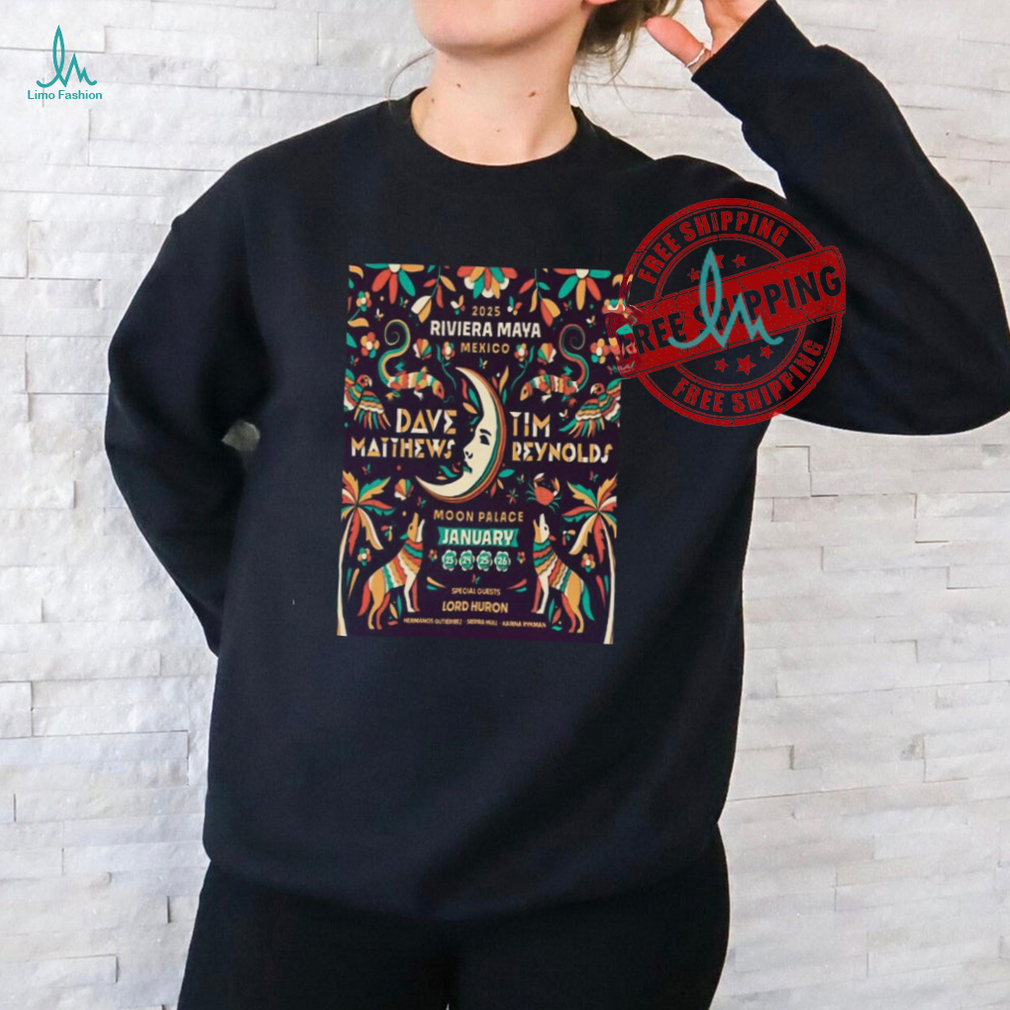 Dave Matthews Band X Tim Reynolds Jan 23 26 2025 Riviera Maya Fest At The Moon Palace Cancún In Mexico Poster Unisex T Shirt Dave Matthews Band X Tim Reynolds Jan 23 26 2025 Riviera Maya Fest At The Moon Palace Cancún In Mexico Poster Unisex T Shirt