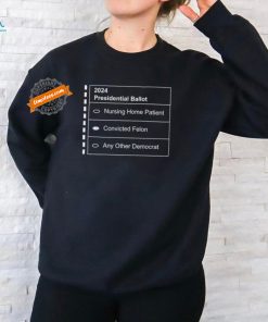 David J Harris Jr Wearing 2024 Presidential Ballot Shirt