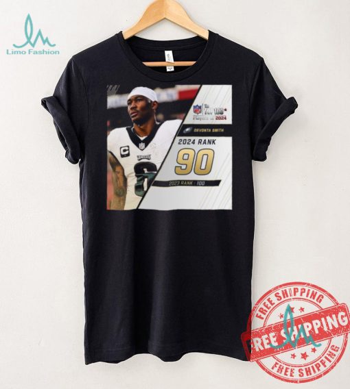 DeVonta Smith Rank 90 The NFL Top 100 Players Of 2024 T Shirt