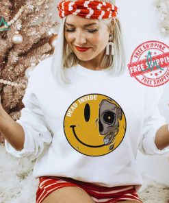Dead inside emoji skull shirt