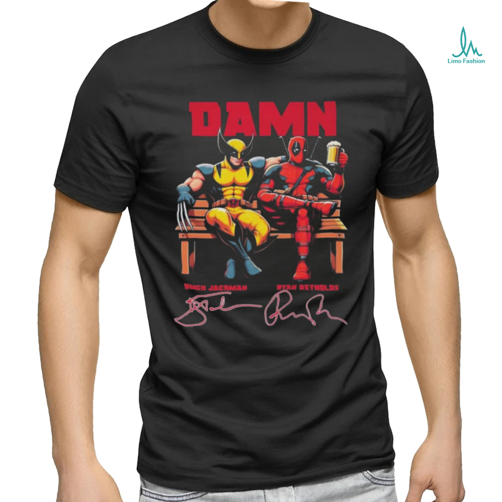 Deadpool 4 Damn Wolverine Hugh Jackman And Ryan Reynolds Movies Signatures Shirt Deadpool 4 Damn Wolverine Hugh Jackman And Ryan Reynolds Movies Signatures Shirt