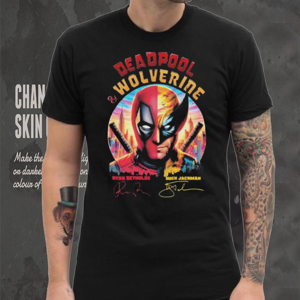 Deadpool And Wolverine Ryan Reynolds and Hugh Jackman Signatures shirt Deadpool And Wolverine Ryan Reynolds and Hugh Jackman Signatures shirt