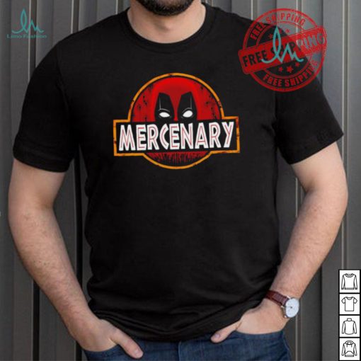 Deadpool X Jurassic Park Mercenary Park logo shirt