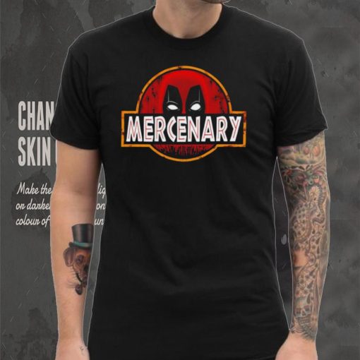 Deadpool X Jurassic Park Mercenary Park logo shirt