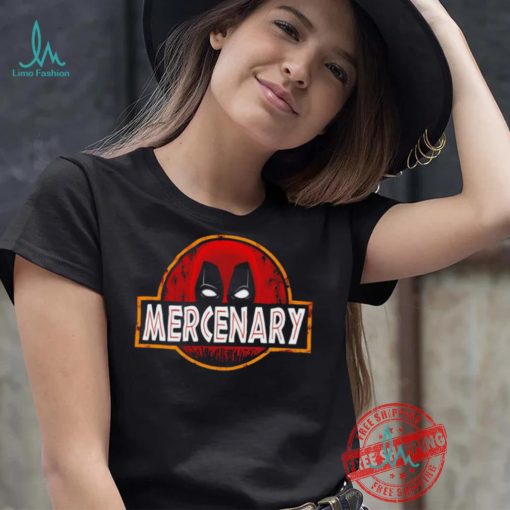 Deadpool X Jurassic Park Mercenary Park logo shirt
