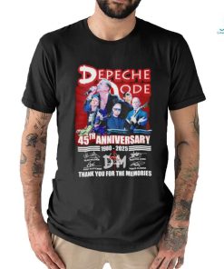 Depeche Mode 45th Anniversary Thank you for the memories T Shirt
