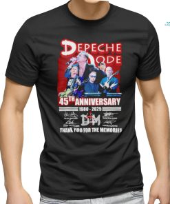 Depeche Mode 45th Anniversary Thank you for the memories T Shirt