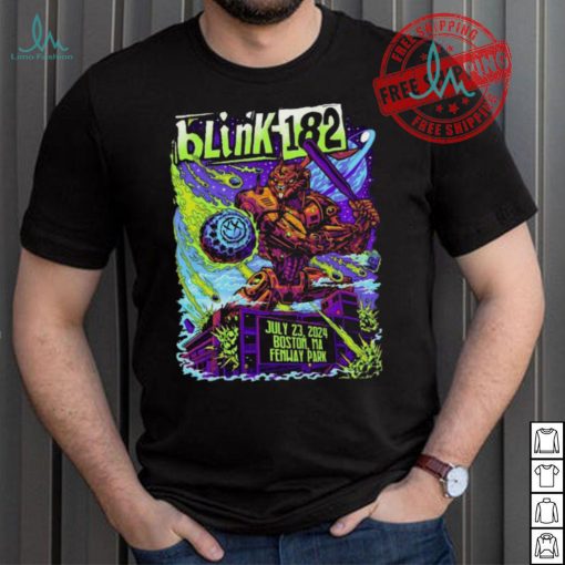 Design Blink 182 July 23, 2024 At Fenway Park Show Shirt